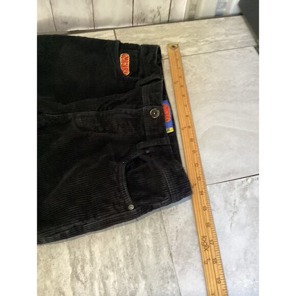 EMPYRE Black Corduroy Men Loose Fit Skate Pants Jeans W14 L27 - Picture 3 of 5